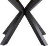 The base of a table with an X-shaped leg structure. Produktbild-Vorschau