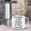 Trendation - Bruder Schwester Emaille Tasse Geschenk von Produktbild-Vorschau 3