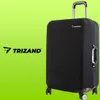 A black suitcase cover with the brand logo on it, placed against a green background. Anteprima dell’immagine prodotto