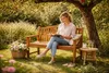 Teako Design Gartenbank Catania Teakholz Massiv Wetterfest Produktbild-Vorschau 4