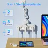 Steckdosenleiste 5 Fach Mit USB Wandmontiert Produktbild-Vorschau 4