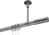 Interdeco Gardinenstange / Vorhangstange Silbergrau / Produktbild-Vorschau 1