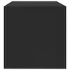 A black TV cabinet shown from the front. Podgląd zdjęcia produktu