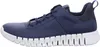 A side view of a blue Ecco GRUUV M sneaker with a white sole. Produktbild-Vorschau