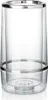 A clear, studio shot of a double-walled plastic bottle cooler with a silver rim. Anteprima dell’immagine prodotto