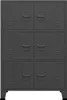 vidaXL Lagerschrank Industrial Anthrazit 75x40x115 cm Produktbild-Vorschau 4