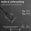 ECENCE 2x Spanngummi mit Karabiner aus Edelstahl 1x 100cm + Produktbild-Vorschau 3