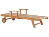 BELIANI Gartenliege hellbraun Akazienholz rollbar Produktbild-Vorschau 5