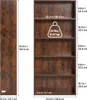 VEVOR Schmales Bücherregal, 1345 mm hohes Standregal aus Produktbild-Vorschau 8