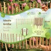 Floranica Staketenzaun aus Haselnuss mit Pfosten 35 cm hoch Produktbild-Vorschau 2