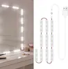 LED strip lights attached to a mirror and a separate display of the lights. Podgląd zdjęcia produktu