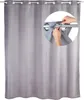 WENKO Tenda da doccia Anelli da bagno Tessile 180 x 200 cm Anteprima dell’immagine prodotto 1