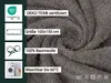 Badetuch 2er Set, Baumwolle, 100x150 cm, grau Produktbild-Vorschau 2