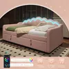 Nowoczesna aksamitna sofa dzienna z oświetleniem LED i Podgląd zdjęcia produktu 7