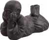 Stonox Shaolin Mönch Figur Ikans Steinguss frostbeständig Produktbild-Vorschau 1