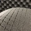 A close-up view of the cubed foam inserts inside a case. Produktbild-Vorschau