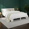 Lit double en bois 160x200 avec 2 matelas blanc pin Cadre Voir les images du produit 14