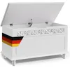 CASARIA® Coffre de Rangement Blanc avec Couvercle, Banc en Voir les images du produit 1