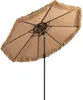 An outdoor umbrella shown from underneath against a white background. Voir les images du produit