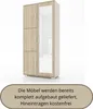 Garderobenschrank LUX 2, mit Spiegel und Fächern, Produktbild-Vorschau 1