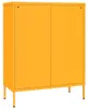 vidaXL Schubladenschrank Senfgelb 80x35x101,5 cm Stahl Produktbild-Vorschau 1