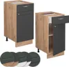 Küchenunterschrank Vicco Fame-Line Anthrazit-Gold 40 cm Produktbild-Vorschau 6