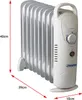 mesko Home MS7805 - Öl-Heizlüfter - Öl - Indoor - Weiß - Produktbild-Vorschau 7