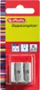 Herlitz Doppelanspitzer Metall Keilform 2 Durchmesser Voir les images du produit 2