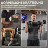 HOMCOM Hexagon Kurzhanteln Gusseisen Hanteln Griff Produktbild-Vorschau 7