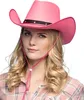 Cowboyhut Wichita – pinker Westernhut mit Kordel für Damen Produktbild-Vorschau 4