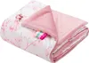 Little Fairy & Smokey Pink Soft Velvet Babydecke 75x100cm Produktbild-Vorschau 2