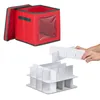 Scatola porta palline di Natale Relaxdays, set da 2, 64 Anteprima dell’immagine prodotto 5