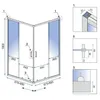Sprchovací kút REA CITY BLACK 90x90 Náhľad obrázku produktu 6