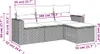 Design 4-tlg. Garten-Sofagarnitur mit Kissen Schwarz Poly Produktbild-Vorschau 3