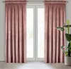 Samtvorhang ROSA dunkelrosa 135x300 cm Kräuselband Produktbild-Vorschau 1
