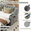 Merax Polsterbett Tagesbett 90/180×190cm mit USB, breiten Produktbild-Vorschau 5