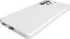 A clear phone case is shown from a diagonal angle. Produktbild-Vorschau