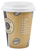 100 Coffee to go Becher m.D. 300 ml, "Topline" braun-beige, Produktbild-Vorschau 4