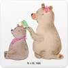 Mr. & Mrs. Panda Tassenuntersetzer Bär Kind 10er Set - Weiß Produktbild-Vorschau 1