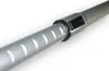 A close-up, angled shot of a gray telescopic rod with a black connector and a button. Produktbild-Vorschau