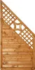 Zaun Abschlusselement Konsta Livia 90 x 180/90 kirschbaum Produktbild-Vorschau 1