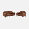 sweeek - 3-Sitzer-Sofa mit Cordbezug - Terrakotta Produktbild-Vorschau 2