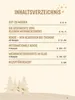 A table of contents for a recipe book with a festive, winter theme. Produktbild-Vorschau