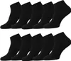 12 Paar Uni Socken Sneaker Füsslinge Schwarz Baumwolle Gr. Produktbild-Vorschau 1