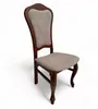 A single upholstered chair with a wooden frame on a white background. Produktbild-Vorschau