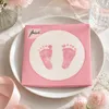 20 serviettes Baby Steps Girl - Empreintes de pas bébé rose Voir les images du produit 4