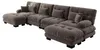 Modulares U-förmiges Ecksofa-Set, 4-Sitzer Cloud-Couch mit Produktbild-Vorschau 4