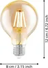 Eglo LED Filament G80 Globe Vintage 4W = 32W E27 Gold extra Produktbild-Vorschau 5
