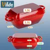 Vilde | Patelnia - Emaliowana brytfanna z pokrywką - 2w1 - Podgląd zdjęcia produktu 9