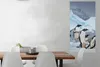 MuchoWow® Poster Pinguine springen aus dem Wasser 60x120 cm Produktbild-Vorschau 2